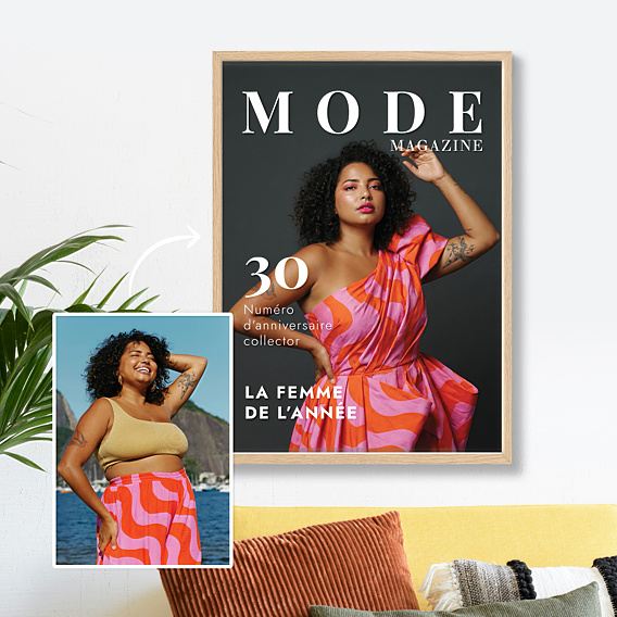 Affiche anniversaire Portrait magazine