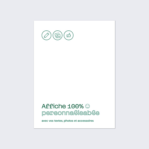 Affiche Naissance 100% Personnalisable