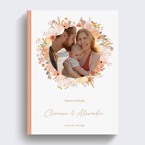 Album photo anniversaire Fleurs Champêtres