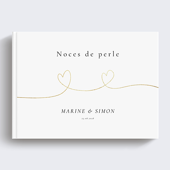 Album photo anniversaire Ligne du coeur
