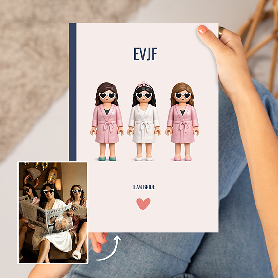 Album photo mariage Portrait en figurine