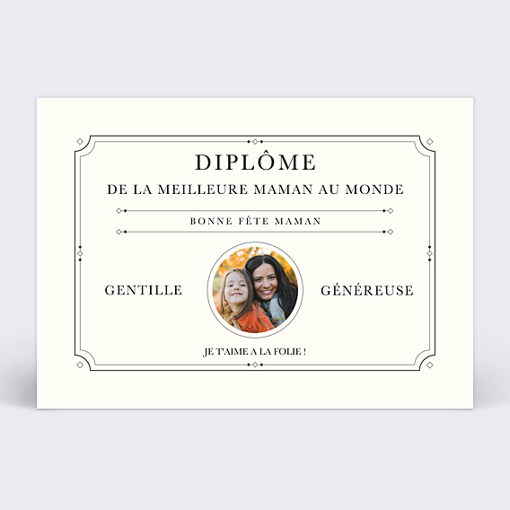 Fête des Mères Le diplôme