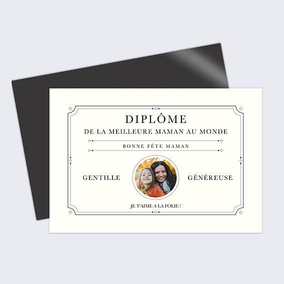 Fête des Mères Le diplôme