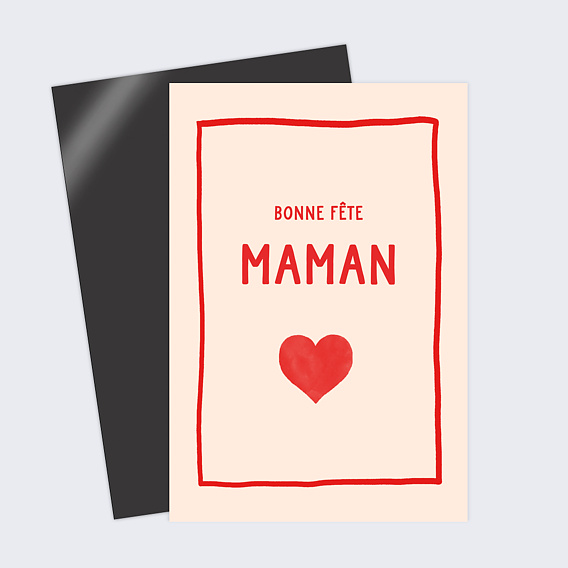 Fête des Mères Coeur Simple