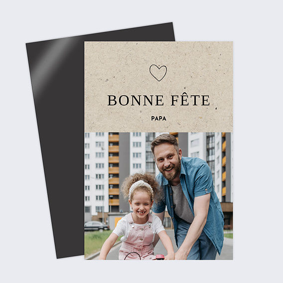 Carte fête des pères Coeur Krafté