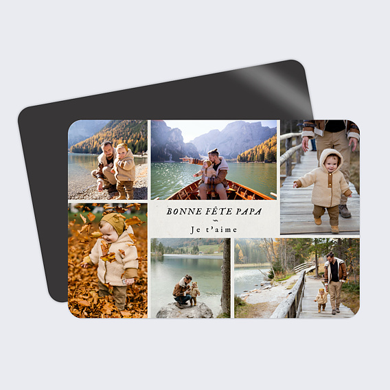 Carte fête des pères Montage Photo