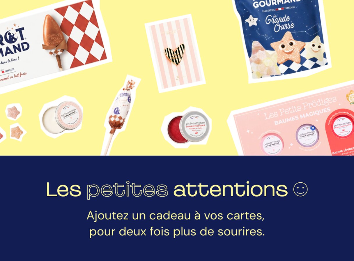 Sachets de petites attentions thé, café, graines et bonbons