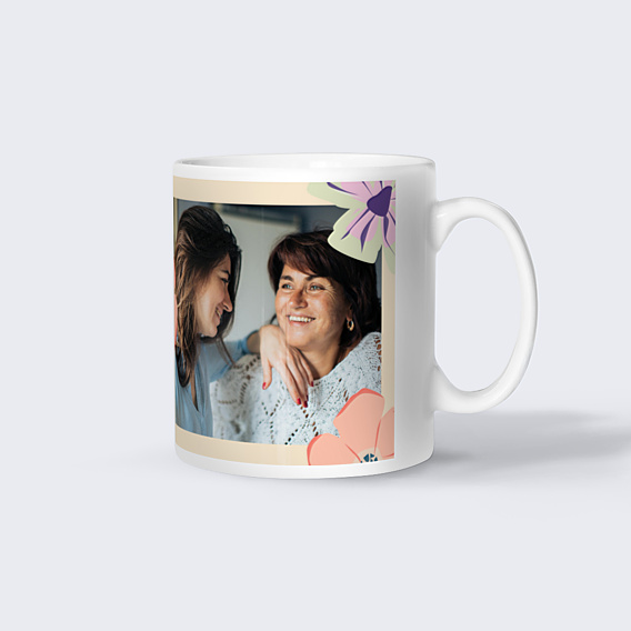 Mug famille Grandes fleurs