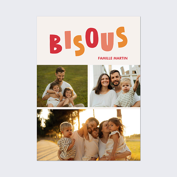 Poster famille Bisous Bisous