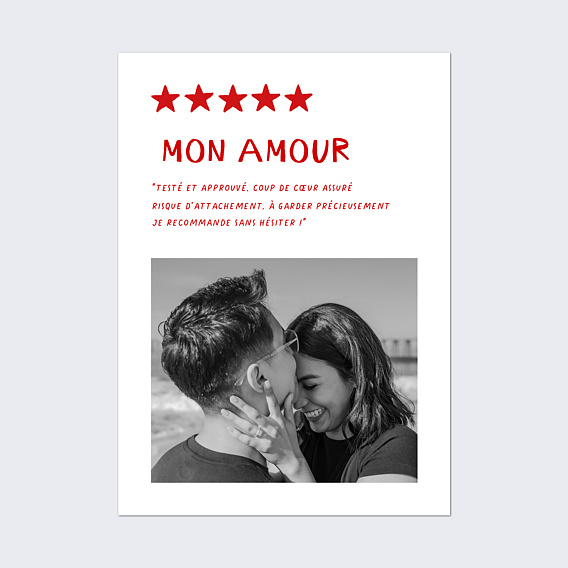 Poster famille Love rating