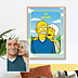 Poster famille Portrait en cartoon