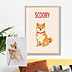 Poster famille Mon animal stylisé