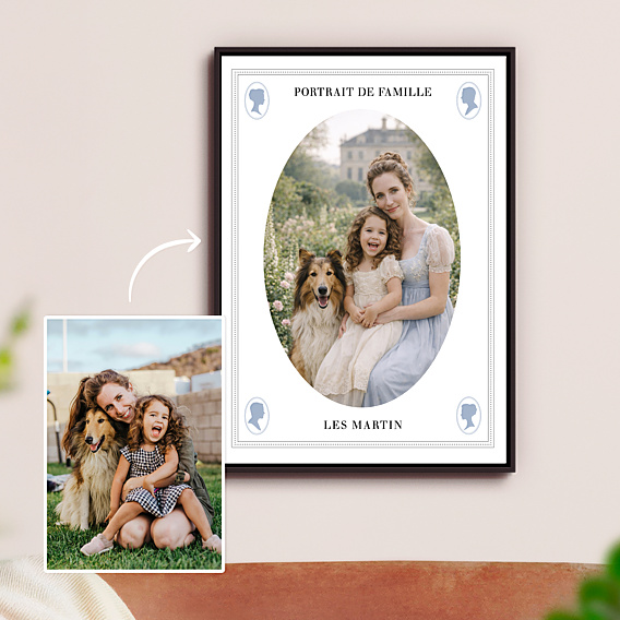 Poster famille Portrait régence
