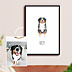 Poster famille Mon animal en aquarelle