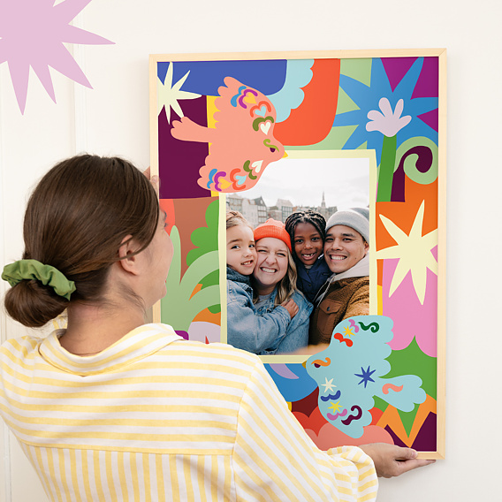 Poster famille Cosmic folk - Leona Rose x Popcarte