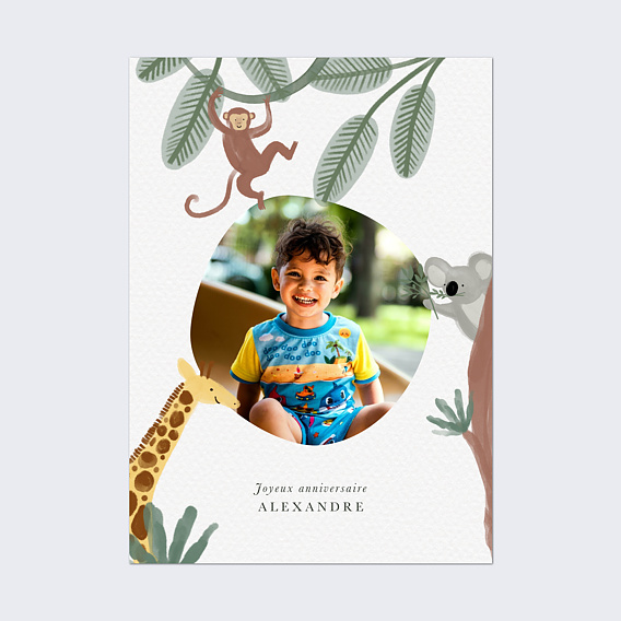 Affiche anniversaire Amis de la jungle