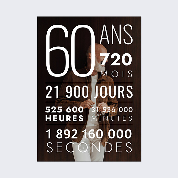 Affiche anniversaire Décompte