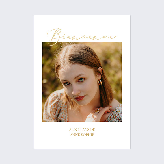 Affiche anniversaire Jolie soirée