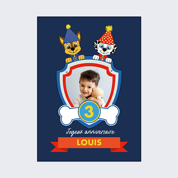 Affiche anniversaire Patrouille party