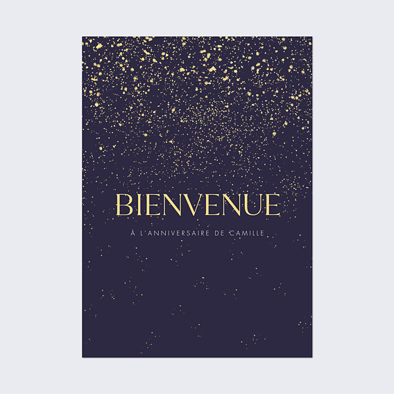 Affiche anniversaire Pluie de fête