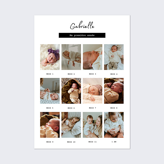 Affiche anniversaire Rétrospective première année