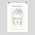 Affiche déco Line Art Frida