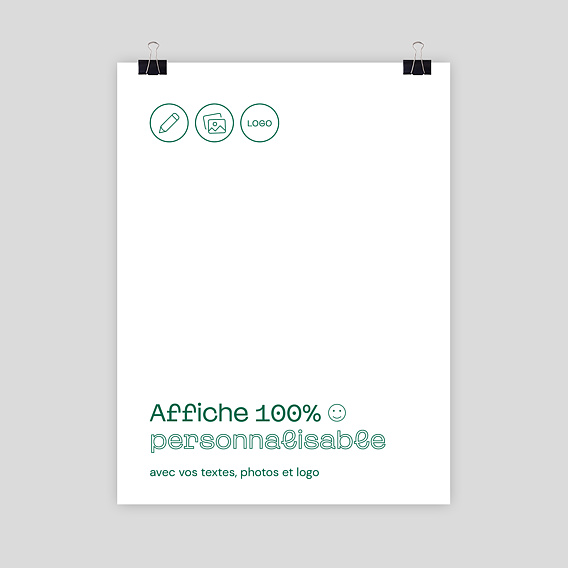 Affiche entreprise 100% personnalisable