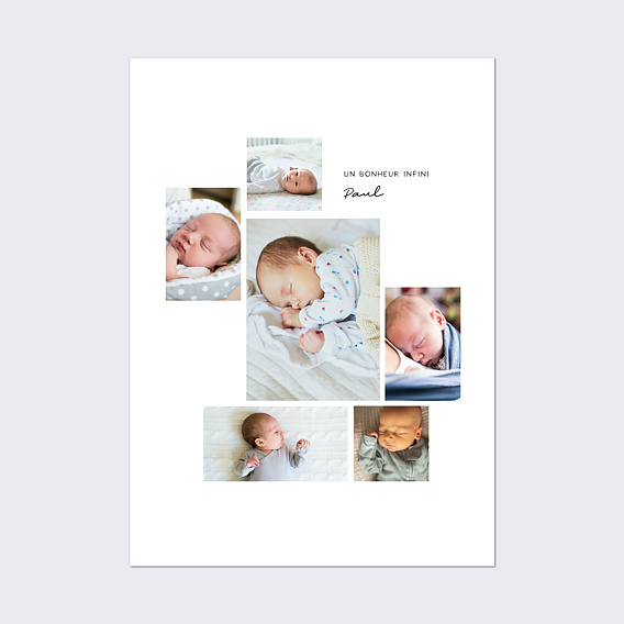 Affiche naissance Pêle-mêle