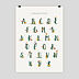 Affiche naissance Alphabet Jungle Recto