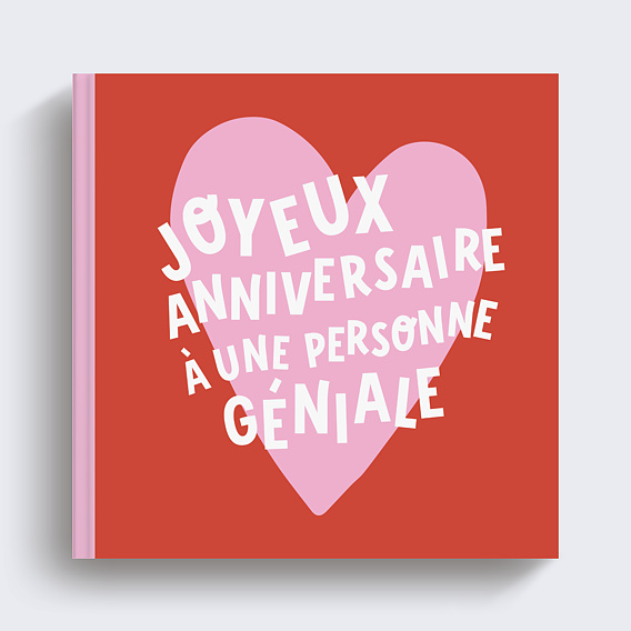 Album photo anniversaire Cœur génial