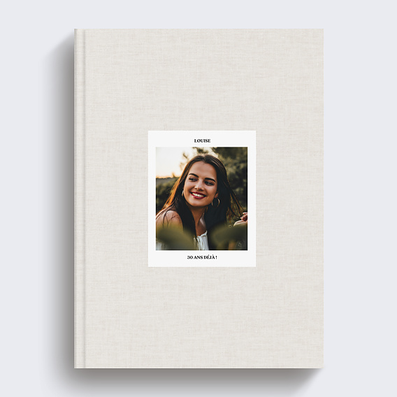 Album photo anniversaire Tissu embossé