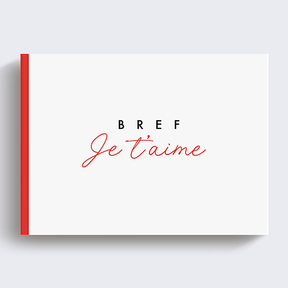 Album photo famille Je t'aime minimaliste