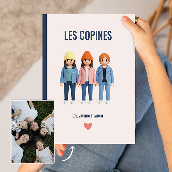 Album photo famille Portrait en figurine