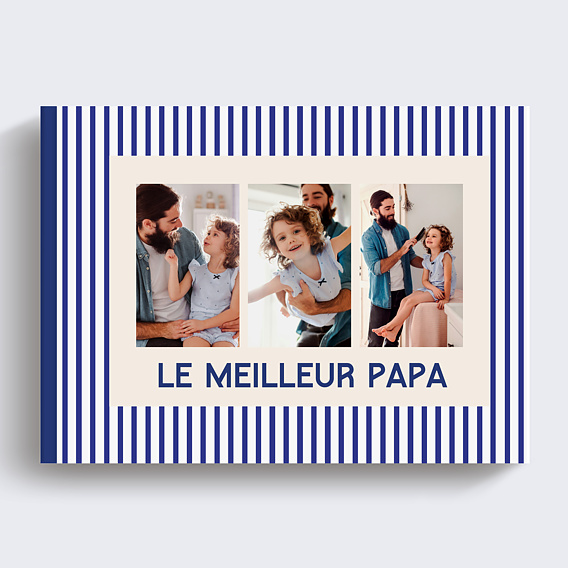 Album photo famille Traits bleus