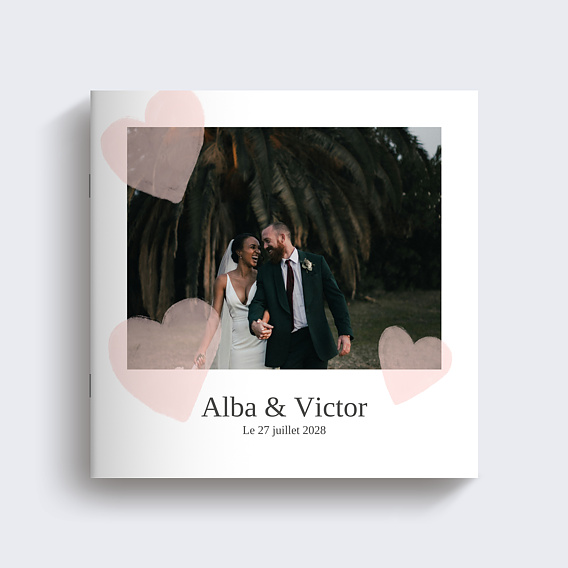 Album photo mariage Petits coeurs