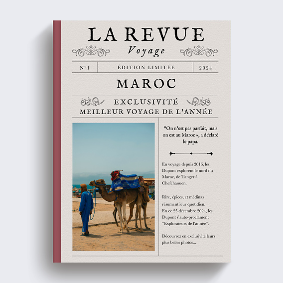 Album photo voyage Journal