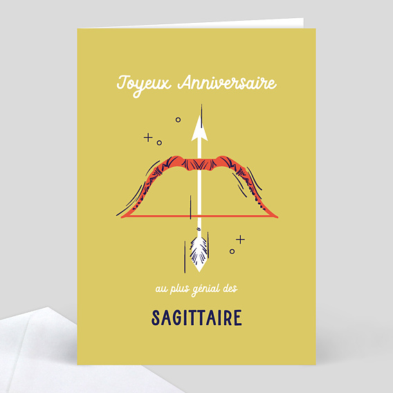 Carte anniversaire adulte Astro Sagittaire