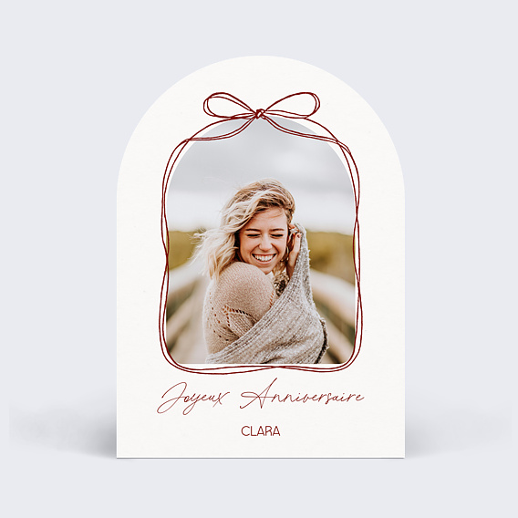 Carte anniversaire Cadre noué