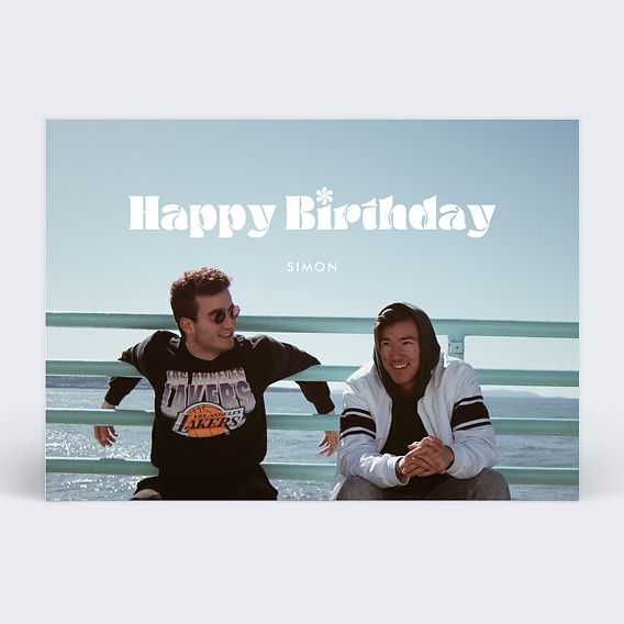 Carte anniversaire Pleine Page