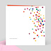 Carte anniversaire adulte Confettis Colorés Verso