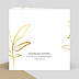 Carte anniversaire adulte Feuillage Ocre Verso