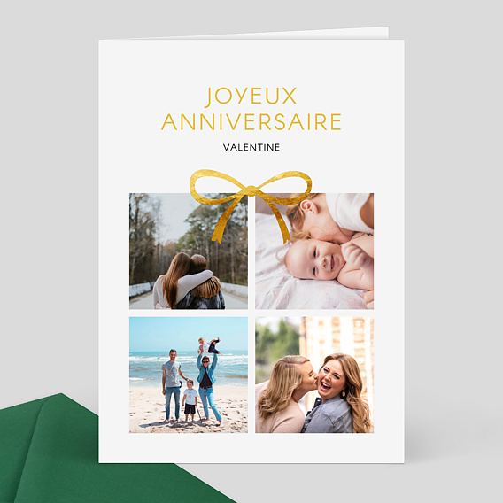 Carte anniversaire adulte Cadeau Photo