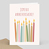 Carte anniversaire adulte Bougies Multicolores