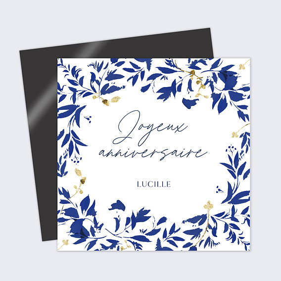 Carte anniversaire Esprit Azulejos