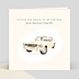 Carte anniversaire adulte Voiture Vintage Recto