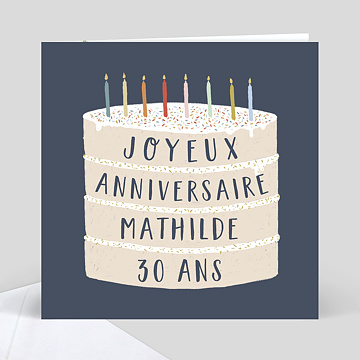 Carte Anniversaire Modele 100 Personnalisable Popcarte