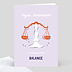 Carte anniversaire adulte Astro Balance