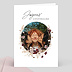 Carte anniversaire adulte Couronne de Fleurs Sauvages Recto