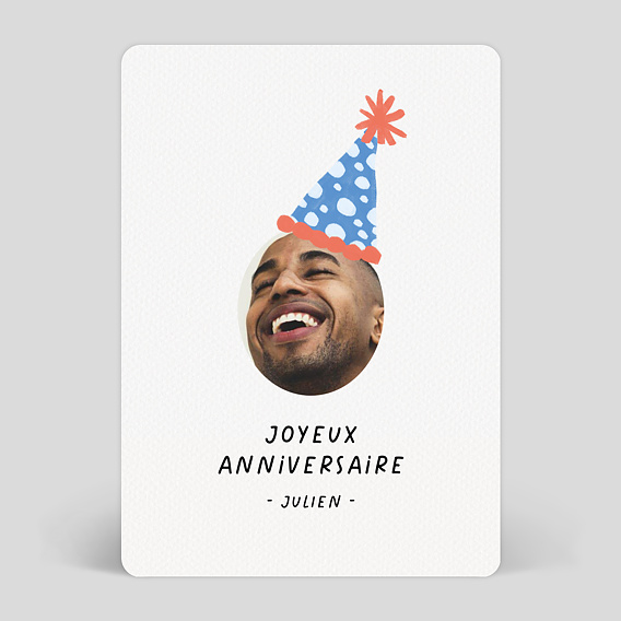 Carte anniversaire adulte Chapeau de Fête