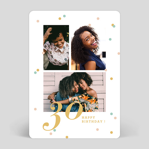 Carte anniversaire adulte Happiest Birthday